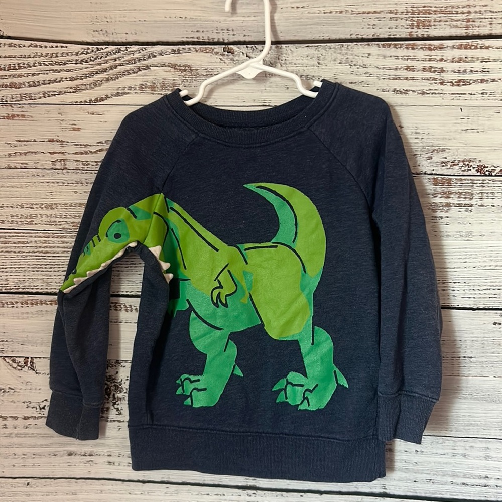 Blue dinosaur sweatshirt from old navy size 4t